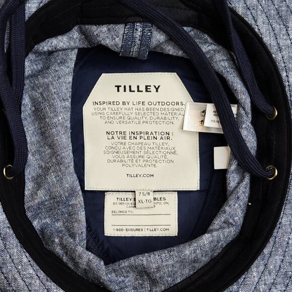 Tilley TMH55 Airflow Mashup Hat 75/8 XL Navy - Picture 6 of 6